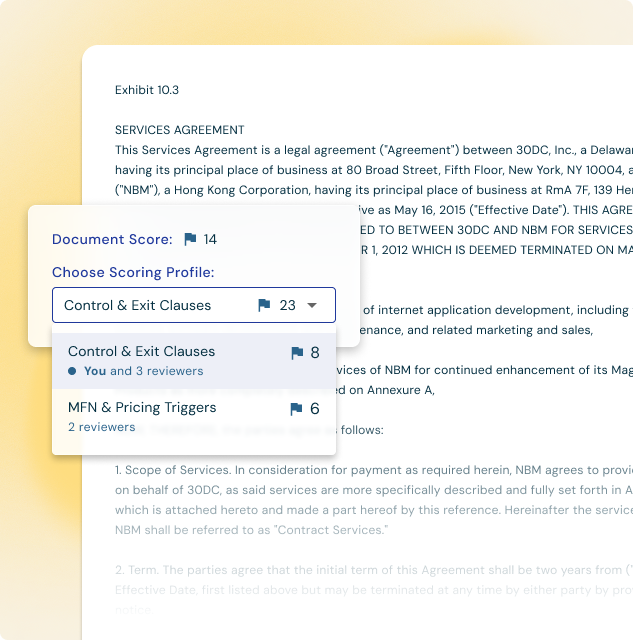Diligence Reviews product